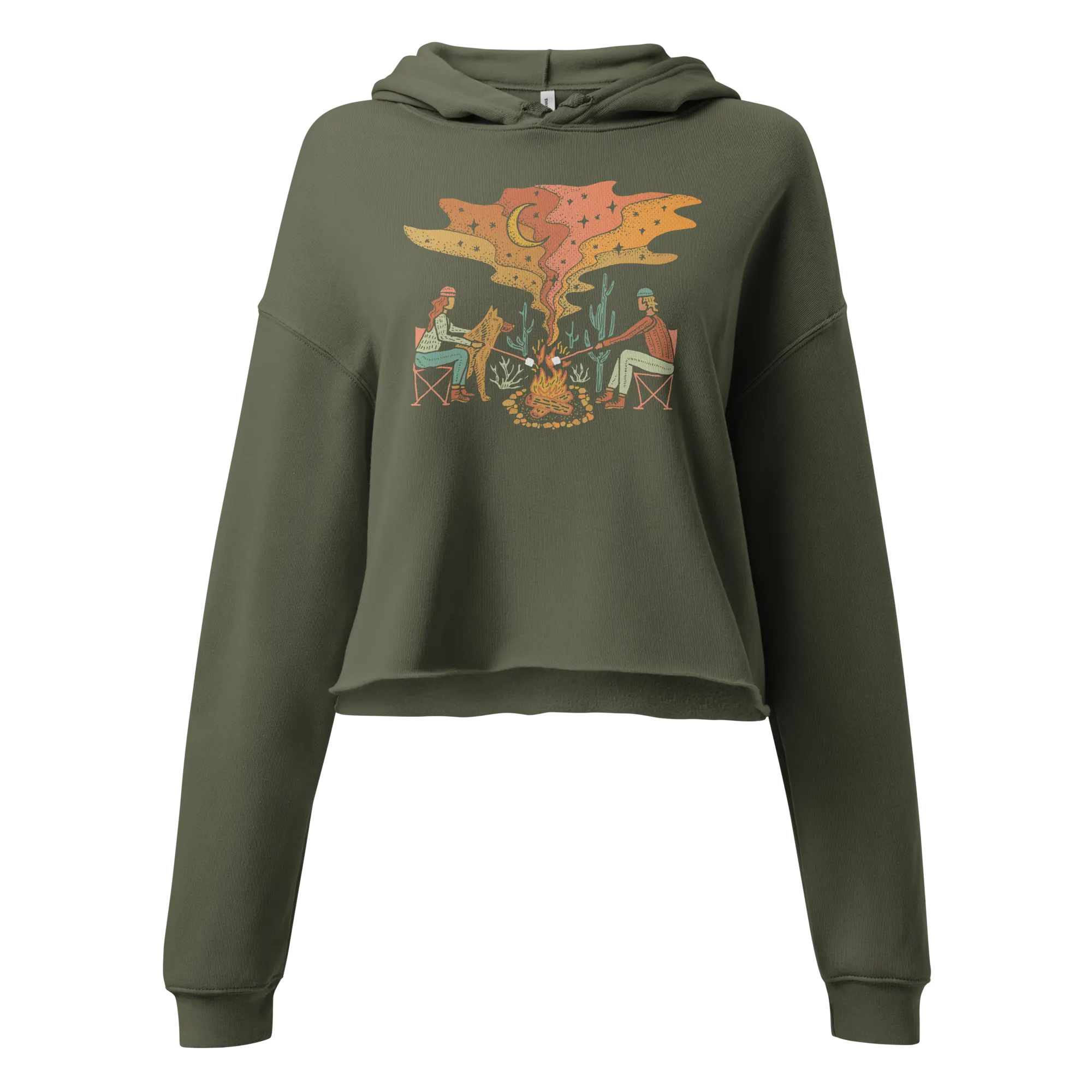 Campfire cropped hoodie