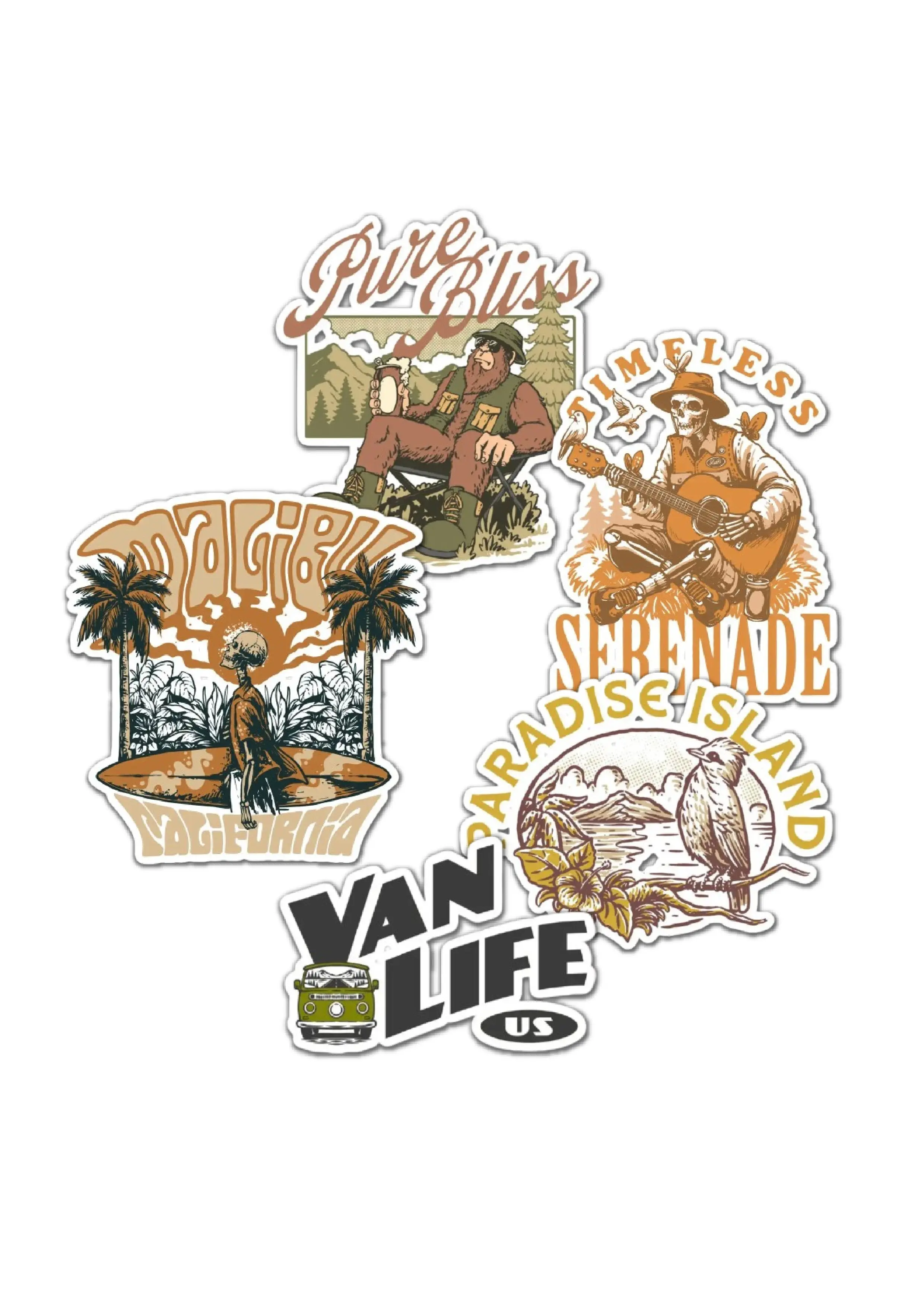 Pure Bliss 5 Sticker Collection